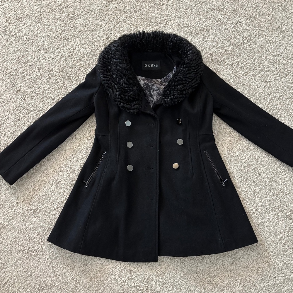 GUESS Wool Blend Coat